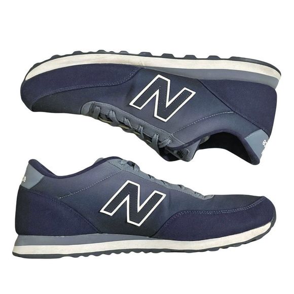 New Balance Mens 501 Modern Classic Sneakers ML501GRA Blue 14 - Picture 8 of 10
